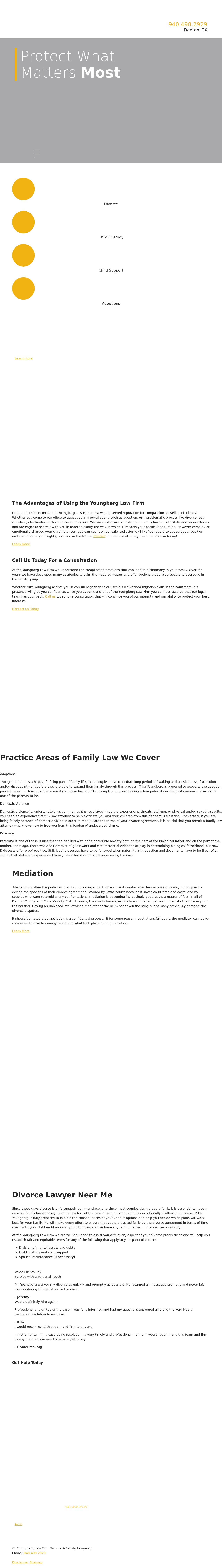 Youngberg Law Firm Divorce and Family Lawyers - Denton TX Lawyers