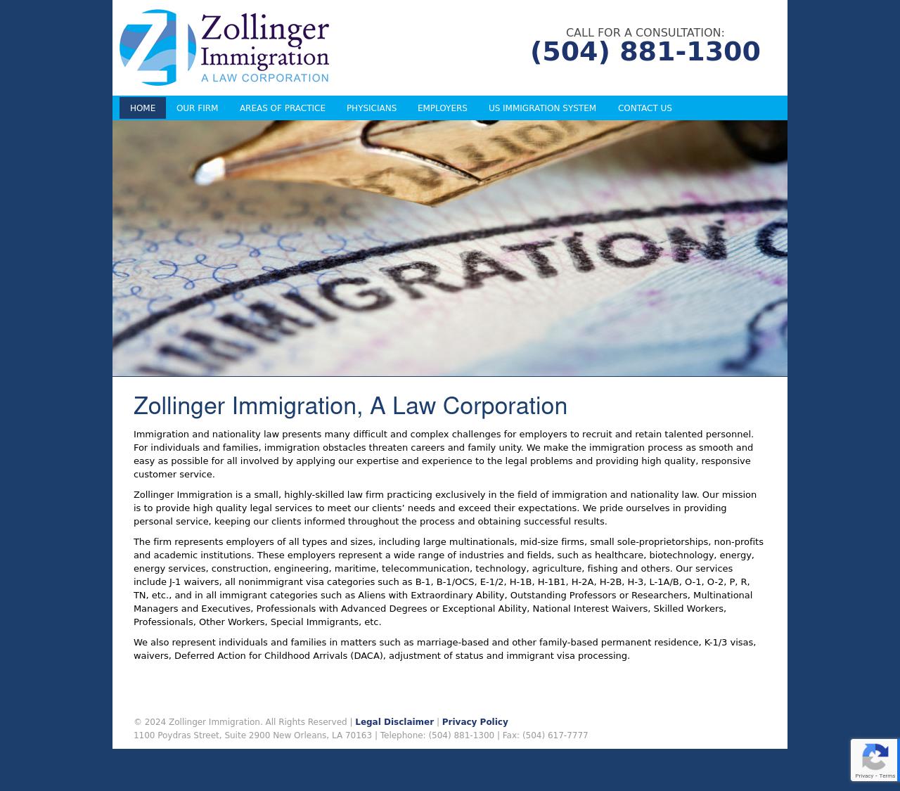 Zollinger Immigration A Law Corp - New Orleans LA Lawyers
