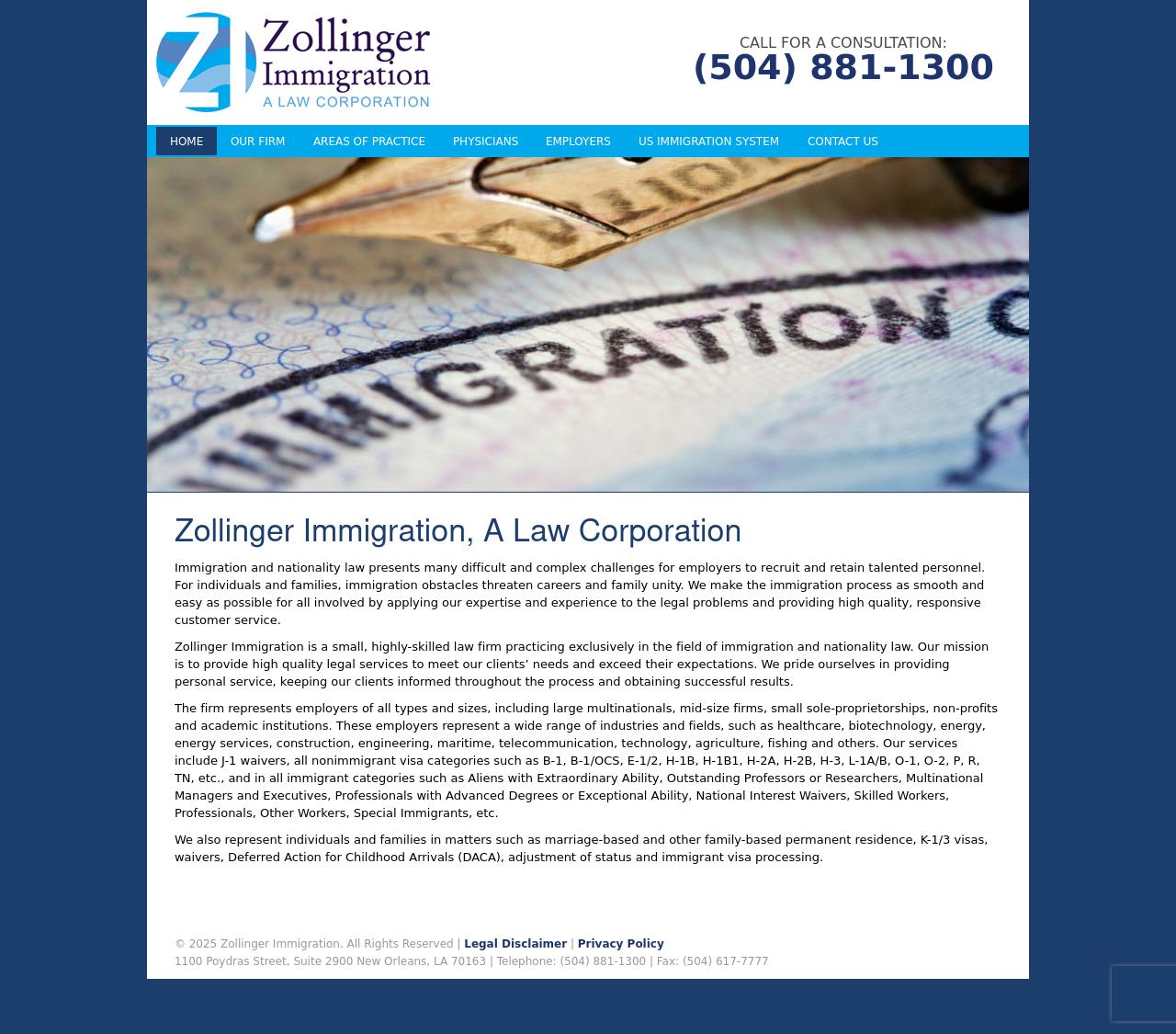 Zollinger Immigration A Law Corp - New Orleans LA Lawyers