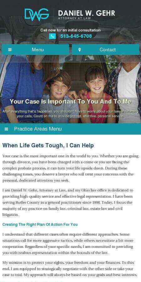Daniel W. Gehr, Attorney at Law - Fairfield OH Lawyers