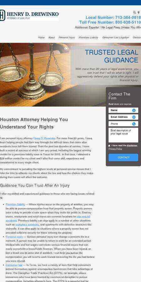 Henry D. Drewinko, Attorney at Law, PLLC - Houston TX Lawyers