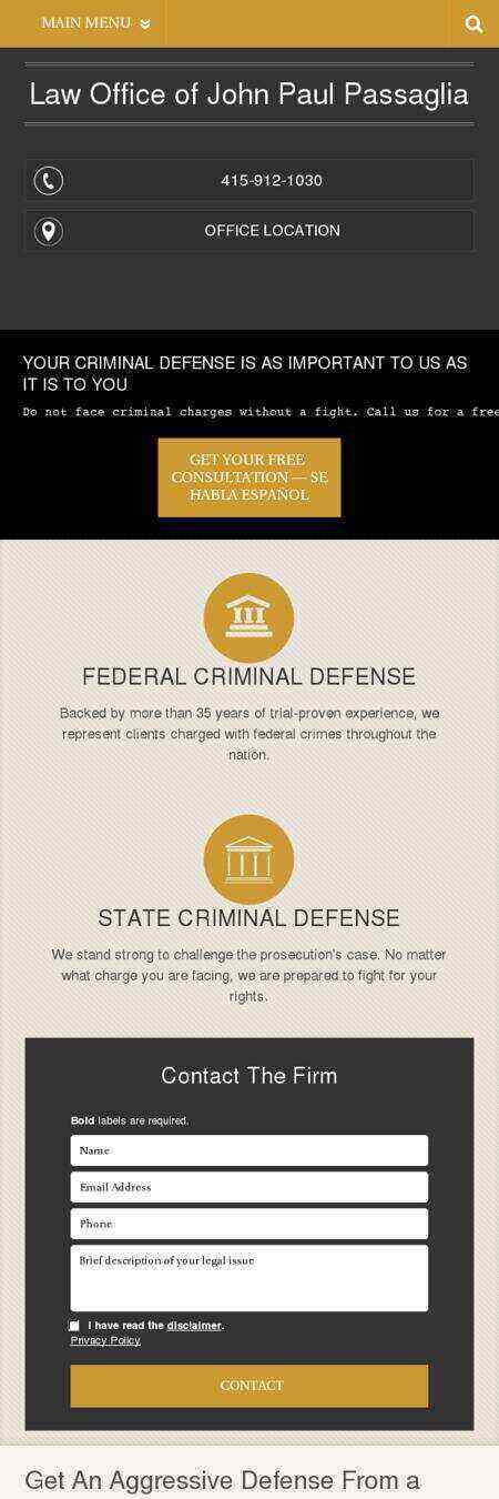 Law Office Of John Paul Passaglia - San Francisco CA Lawyers
