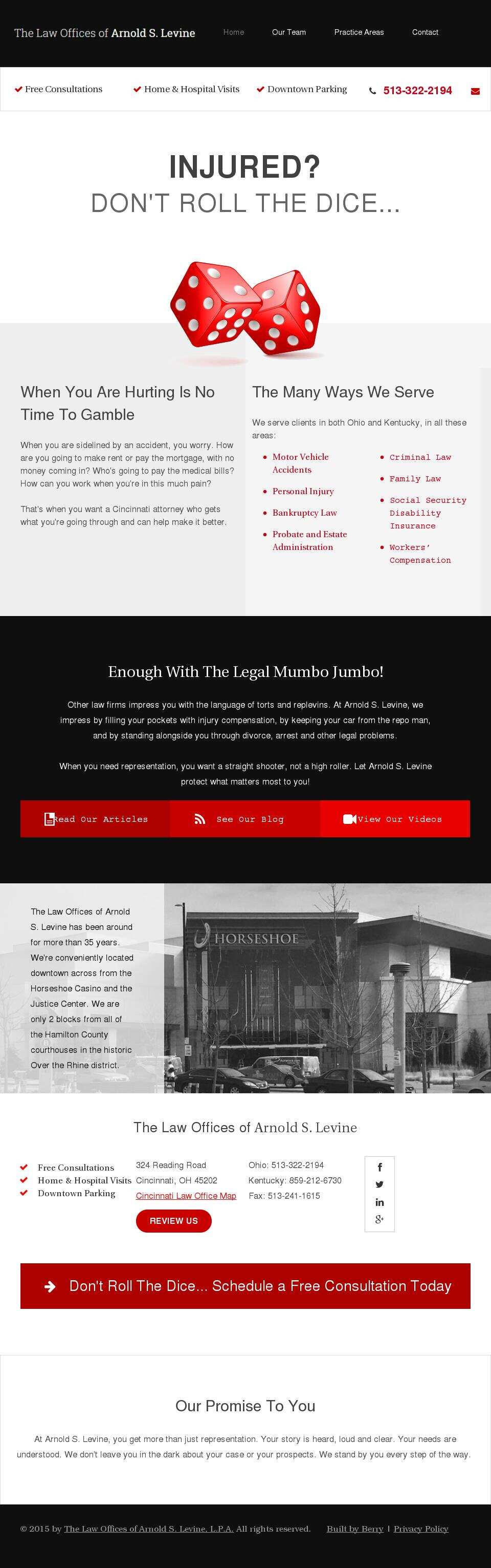  The Law Offices of Arnold S. Levine, L.P.A. - Cincinnati OH Lawyers
