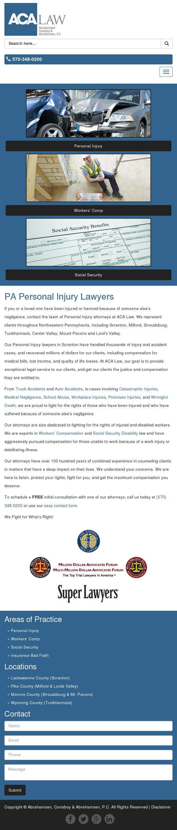 Abrahamsen, Conaboy & Abrahamsen, P.C. - Lords Valley PA Lawyers