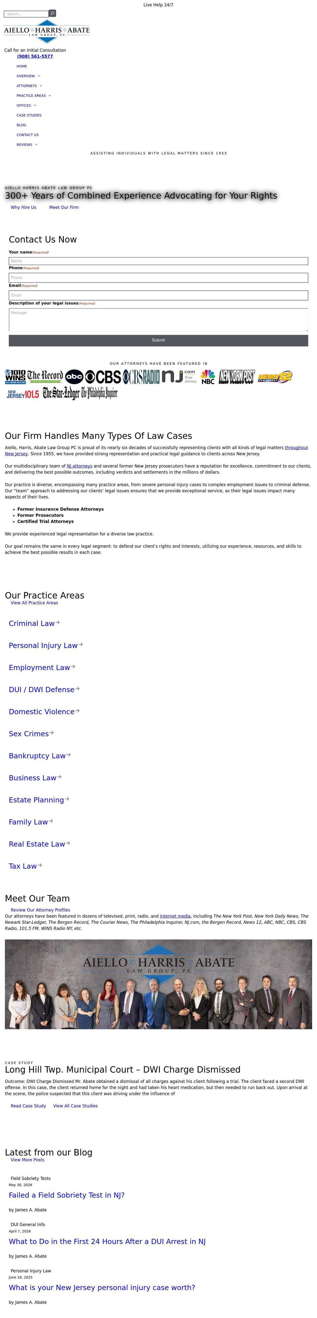 Aiello, Harris, Marth, Tunnero, Pastor & Schiffman, PC Attorneys At Law - Woodbridge NJ Lawyers