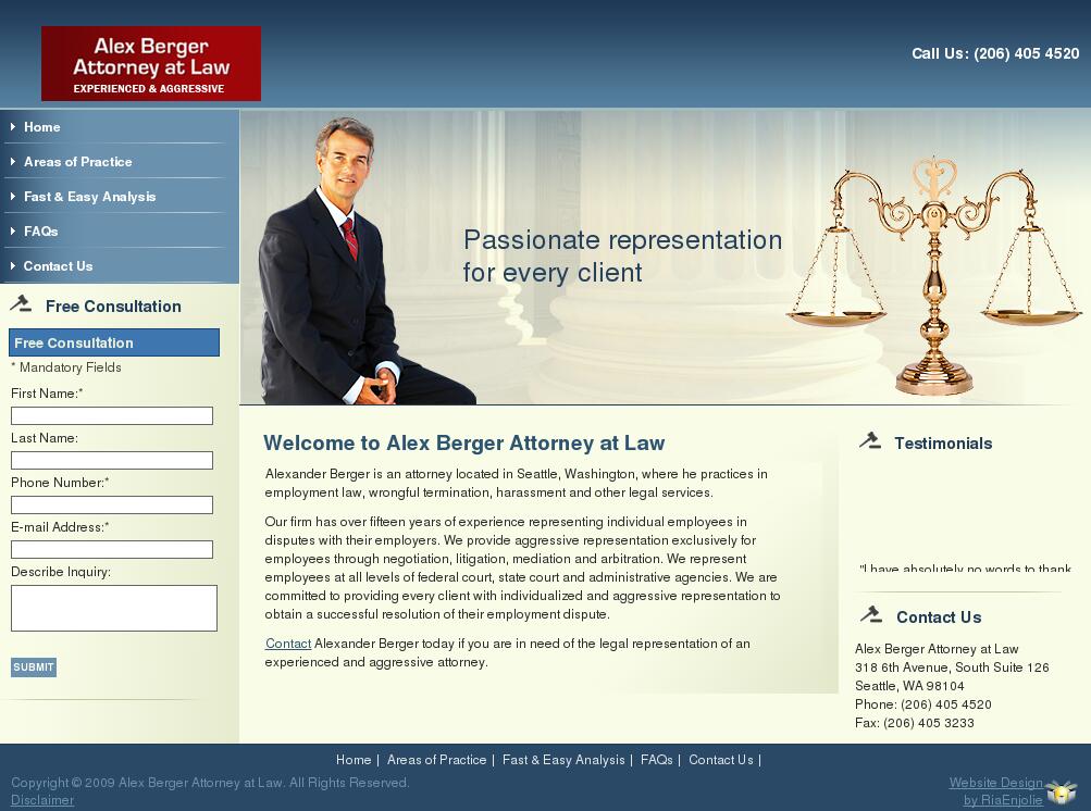 Alex Berger Attorney at Law - Seattle WA Lawyers