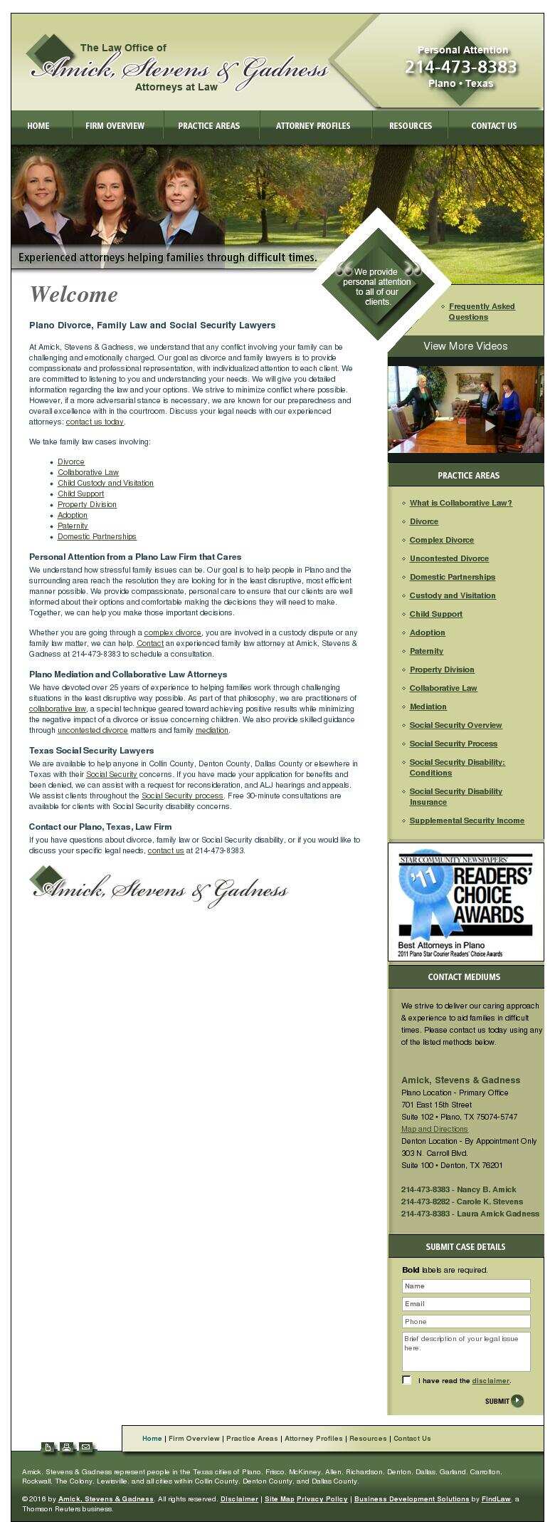 Amick, Stevens & Gadness - Plano TX Lawyers