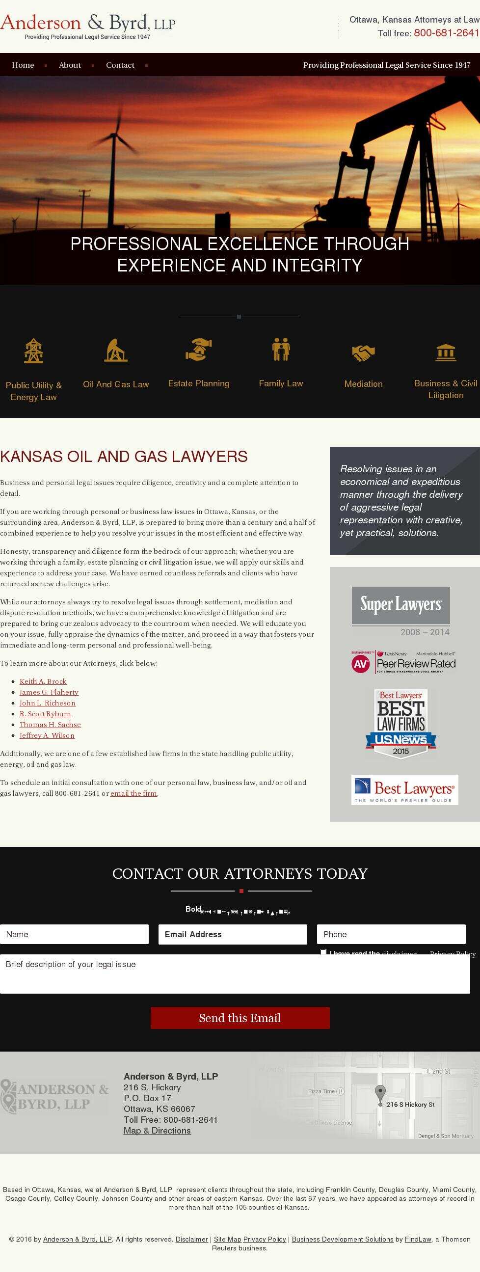 Anderson & Byrd, LLP - Ottawa KS Lawyers