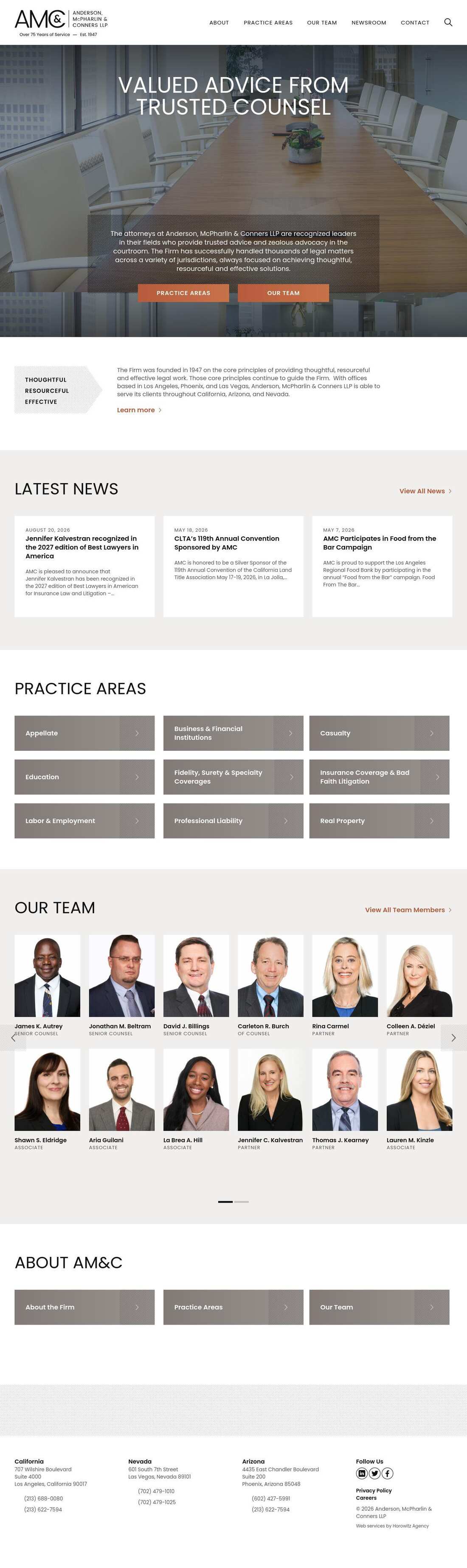 Anderson, McPharlin & Conners, LLP - Las Vegas NV Lawyers