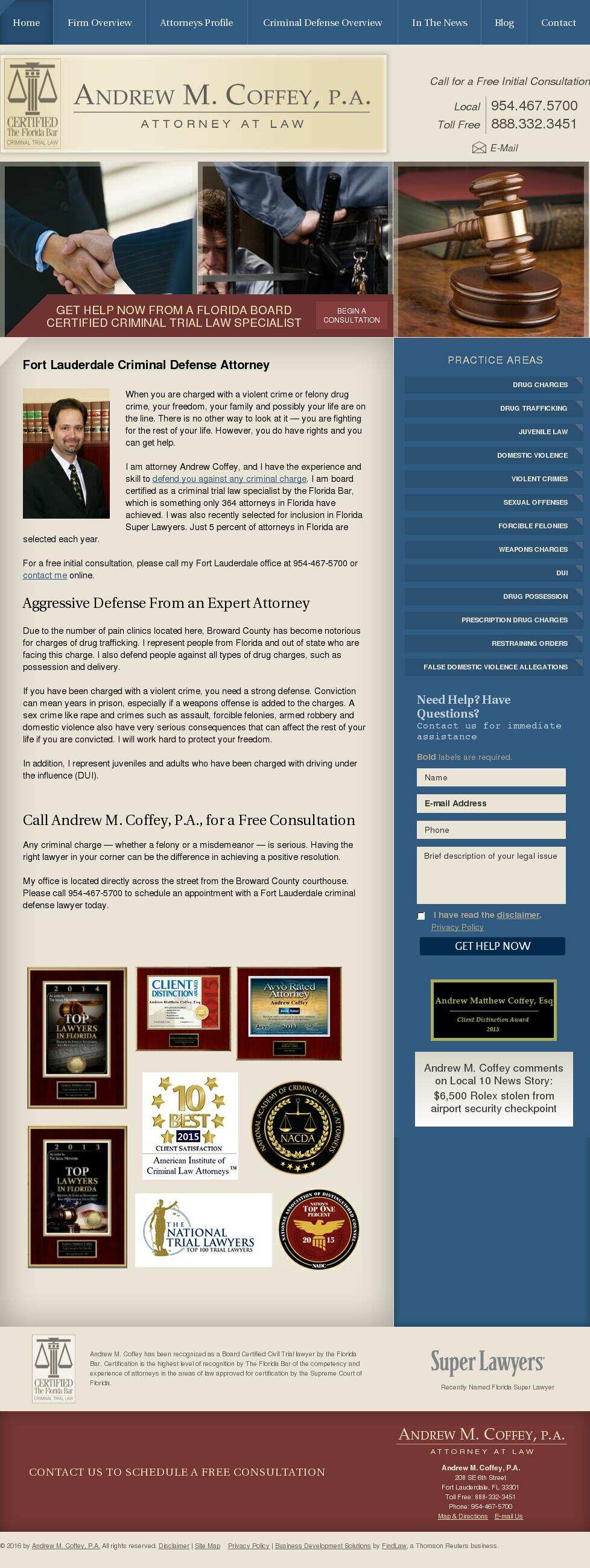 Andrew M. Coffey, P.A. - Fort Lauderdale FL Lawyers