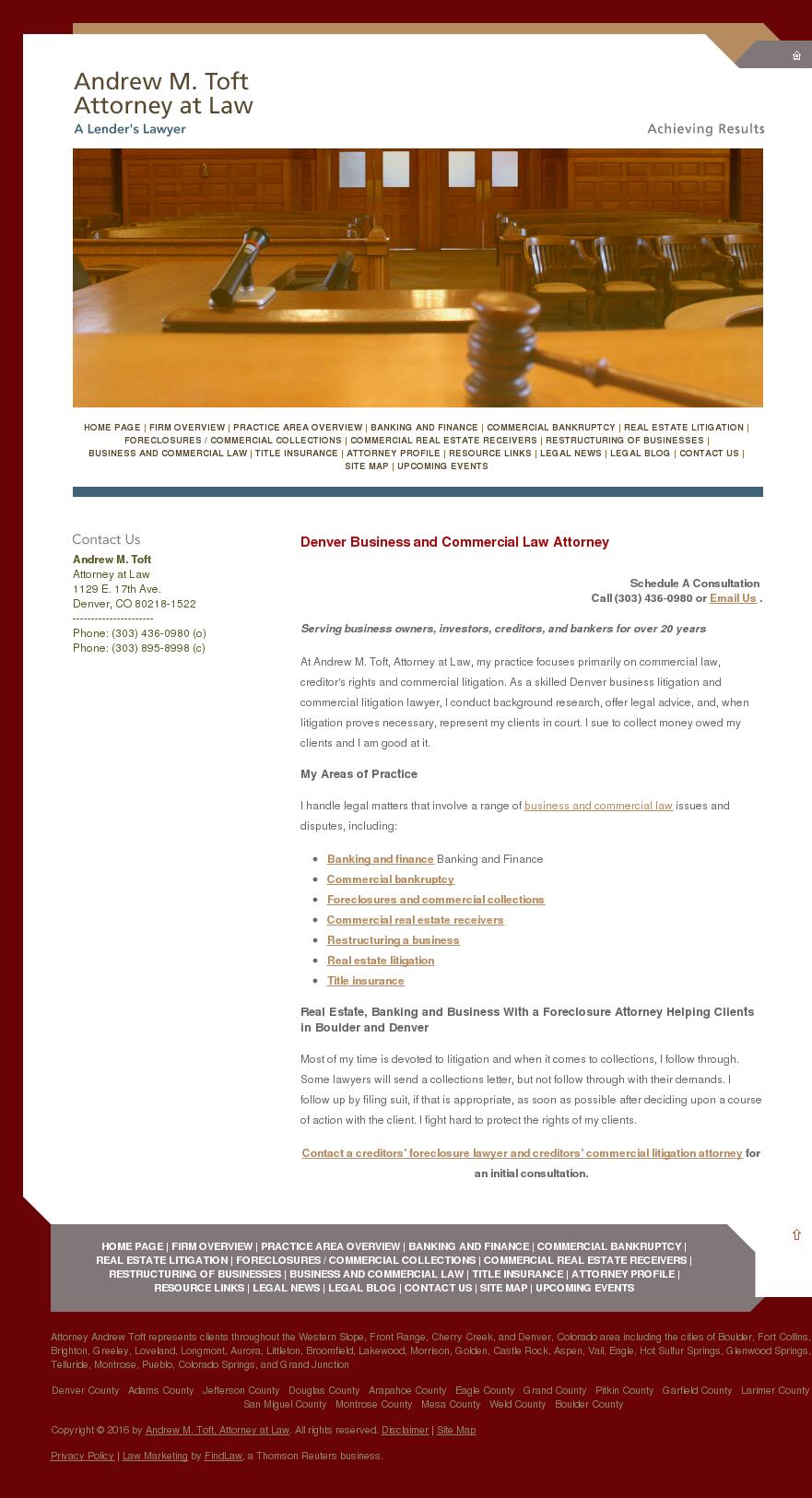 Andrew M. Toft, Attorney at Law - Denver CO Lawyers