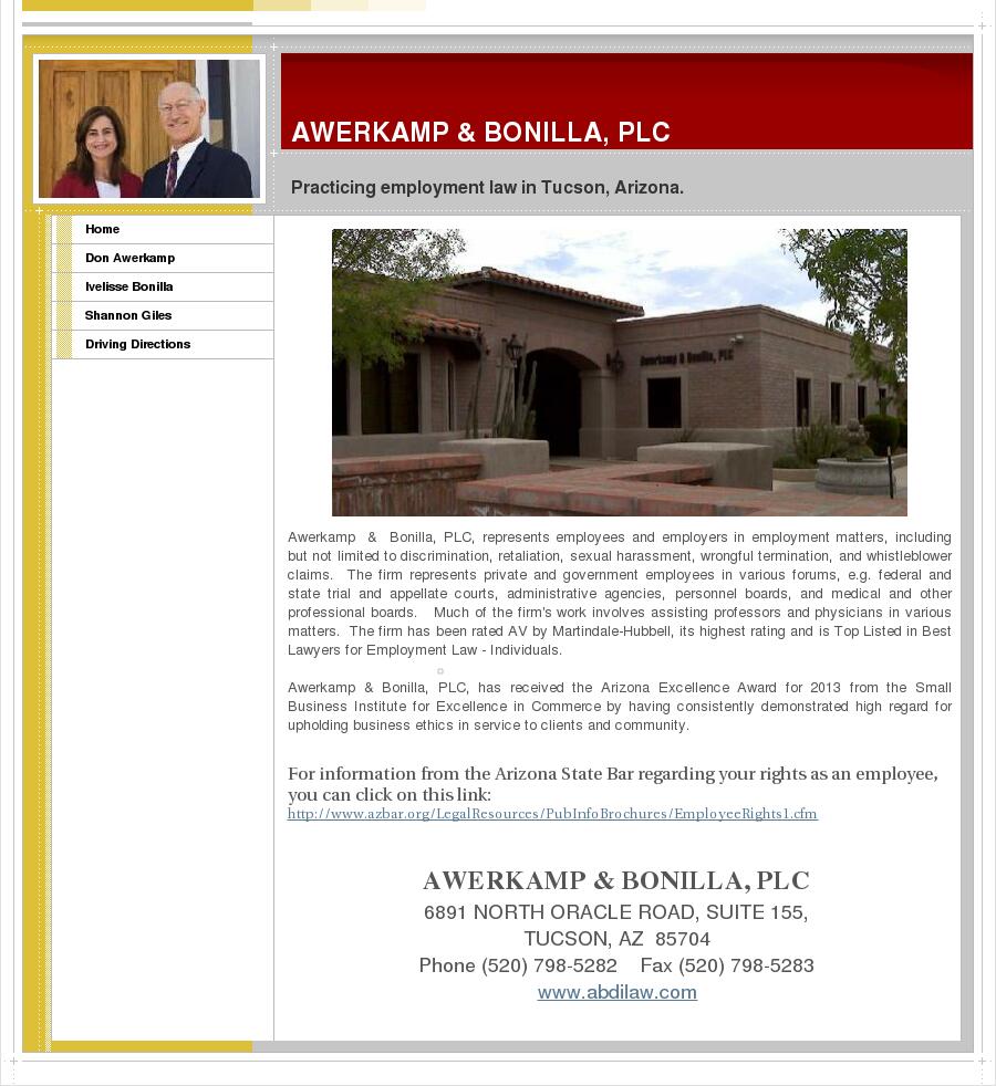 Awerkamp & Bonilla, PLC - Tucson AZ Lawyers