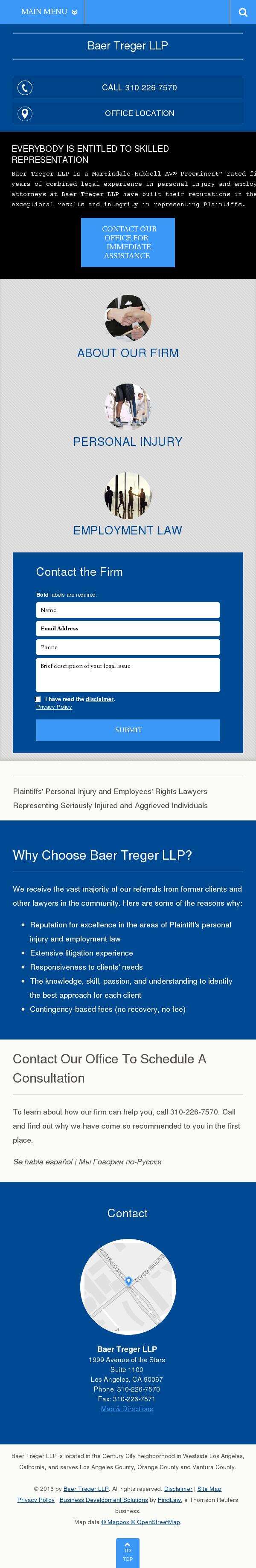 Baer Treger LLP - Los Angeles CA Lawyers
