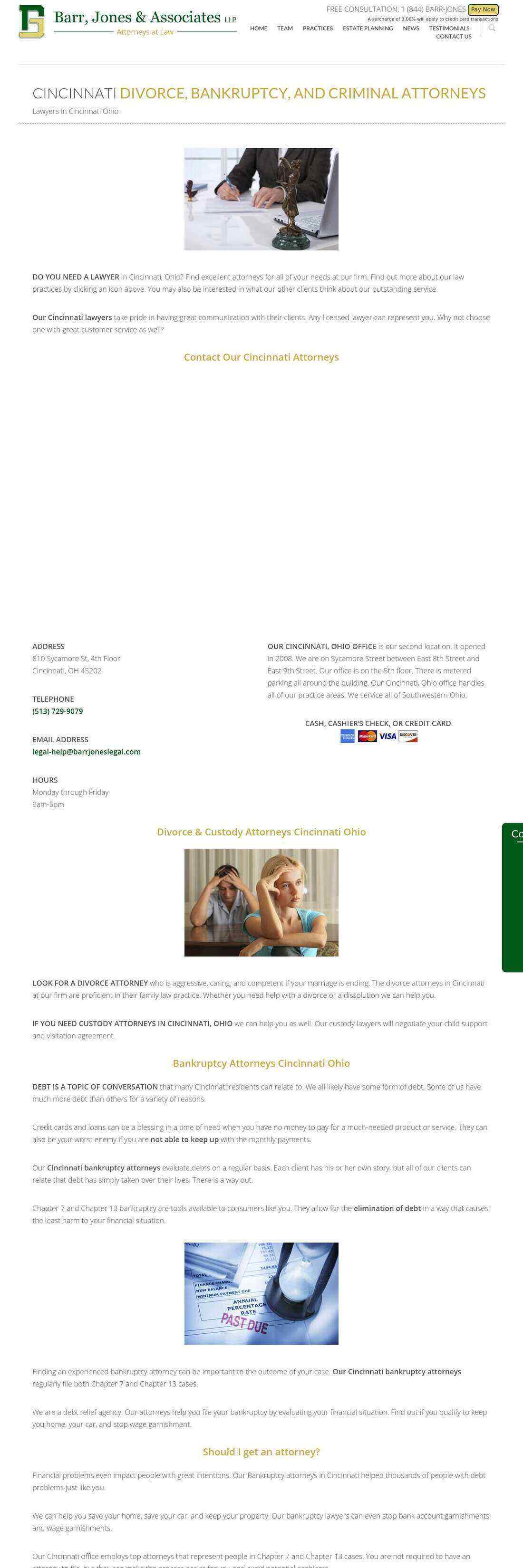 Barr, Jones & Associates LLP - Cincinnati OH Lawyers