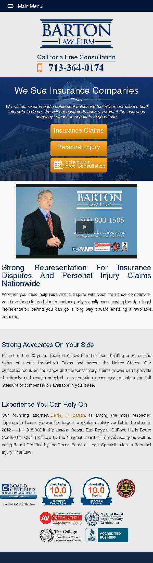Barton Law Firm - Houston TX Lawyers