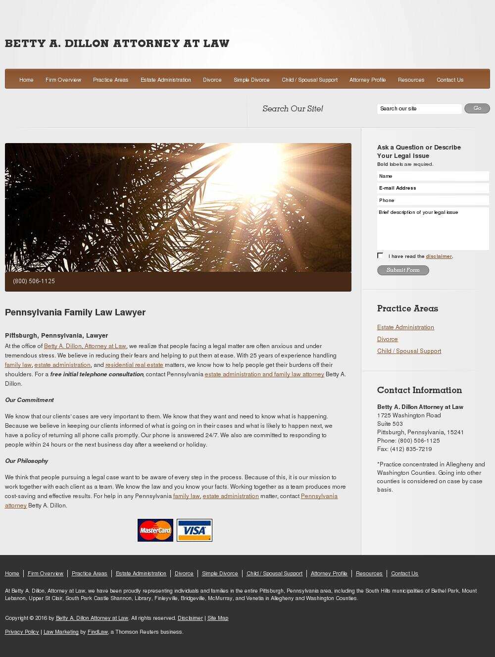 Betty A. Dillon Attorney at Law - Pittsburgh PA Lawyers