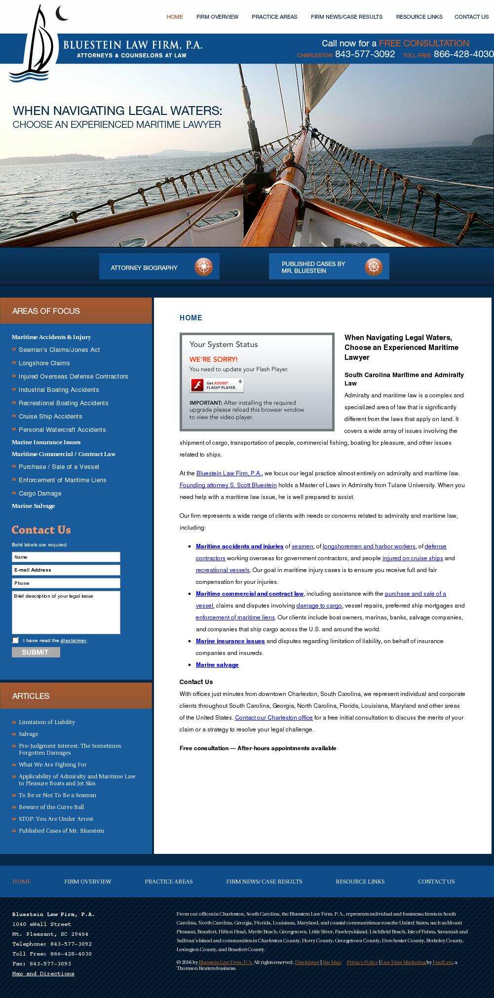 Bluestein Law Firm, P.A. - Mt. Pleasant SC Lawyers