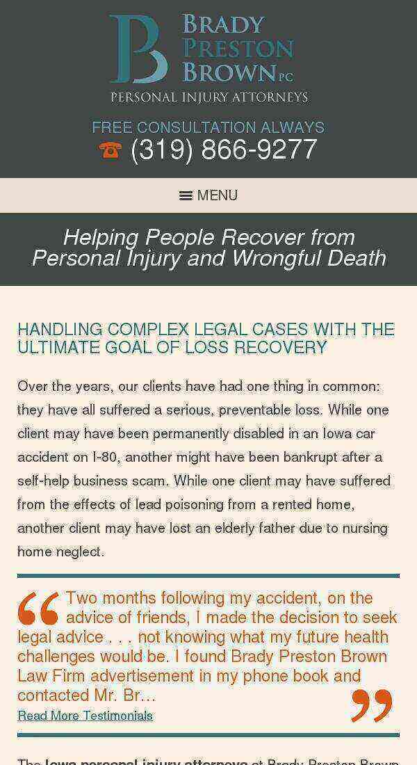 Brady & O'Shea, PC - Cedar Rapids IA Lawyers