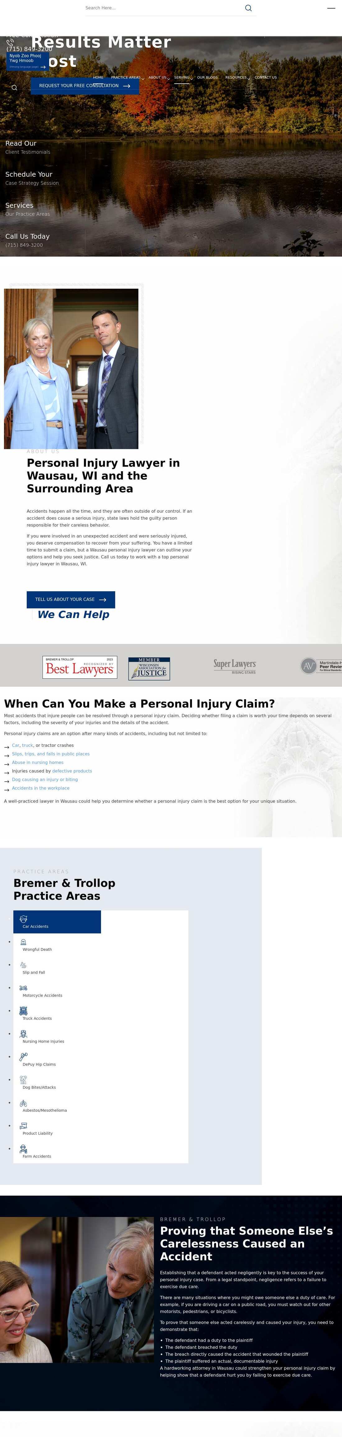 Bremer & Trollop Law Offices, S.C. - Marshfield WI Lawyers