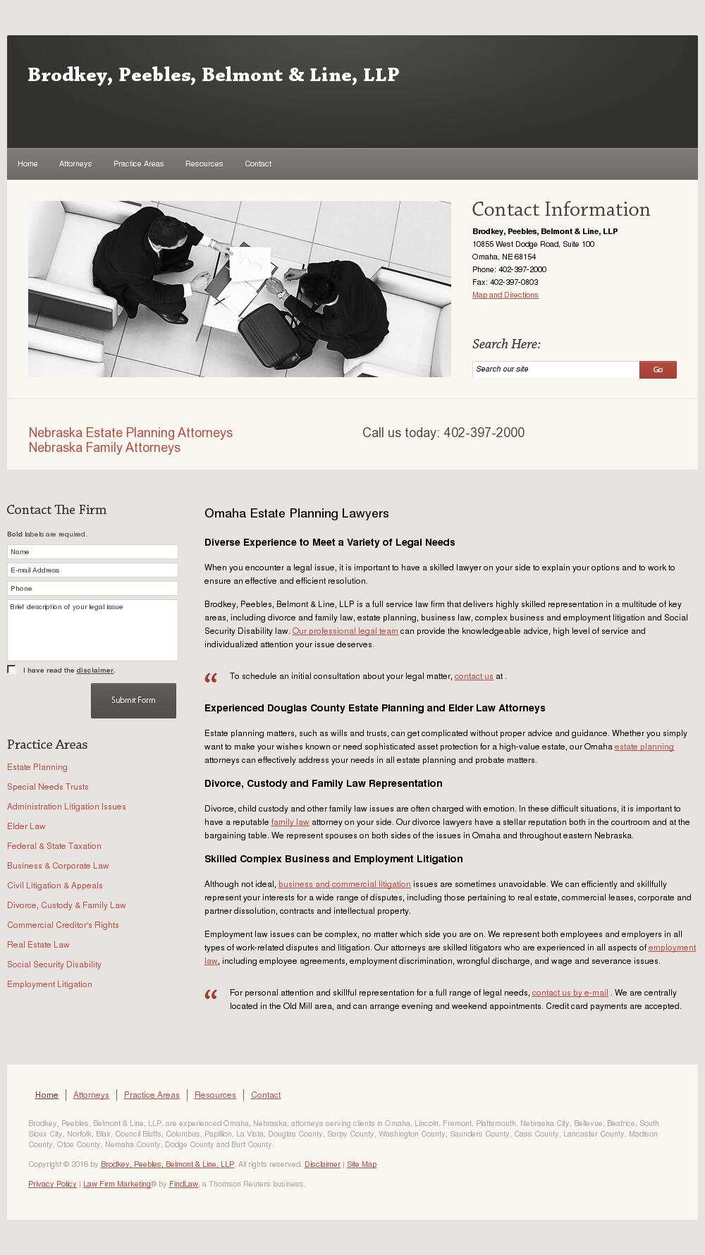 Brodkey, Peebles, Belmont & Line, LLP - Omaha NE Lawyers