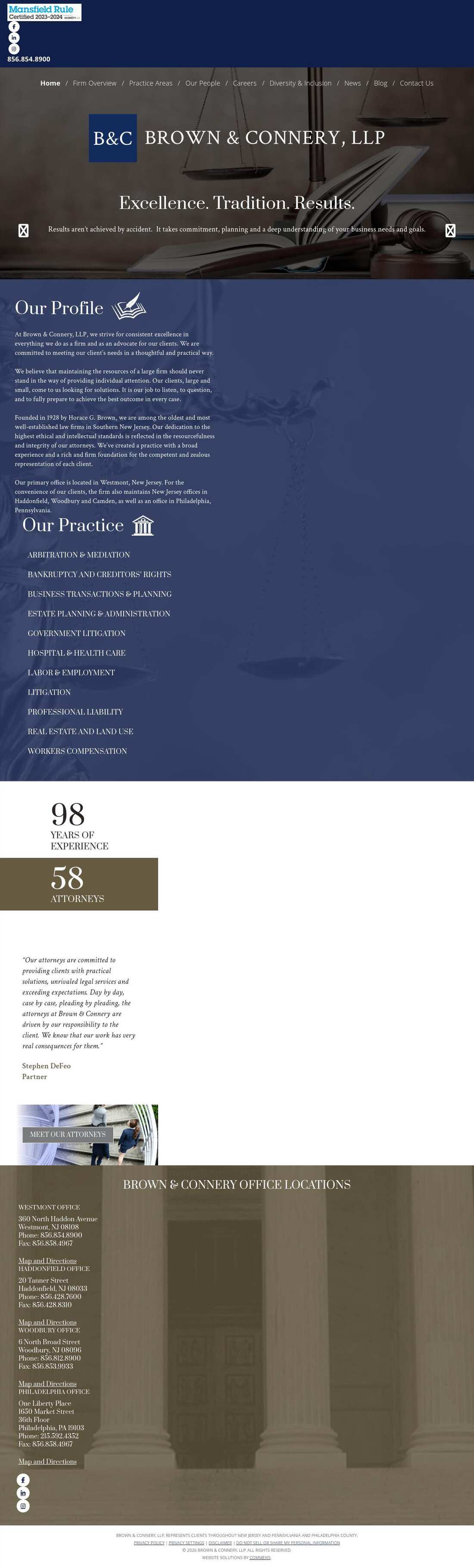 Brown & Connery, LLP - Philadelphia PA Lawyers