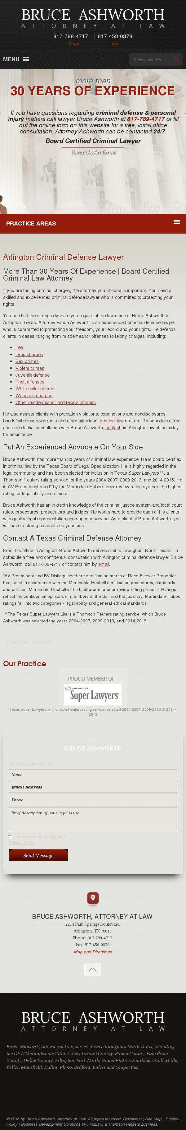 Bruce Ashworth, Attorney at Law - Arlington TX Lawyers