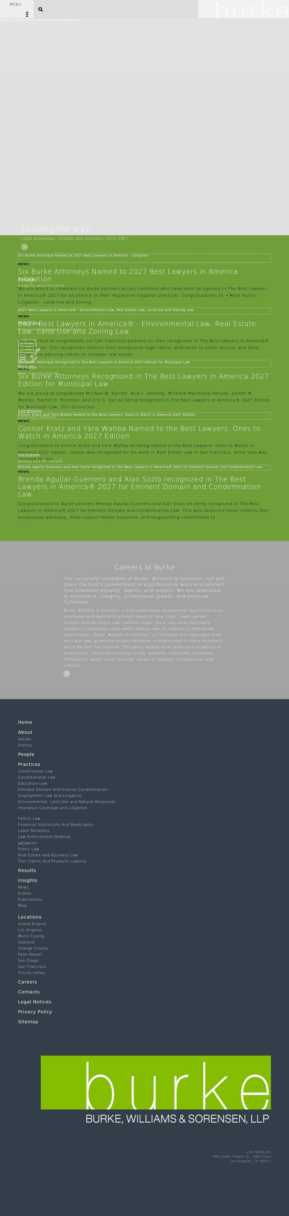 Burke, Williams & Sorensen, LLP - Riverside CA Lawyers