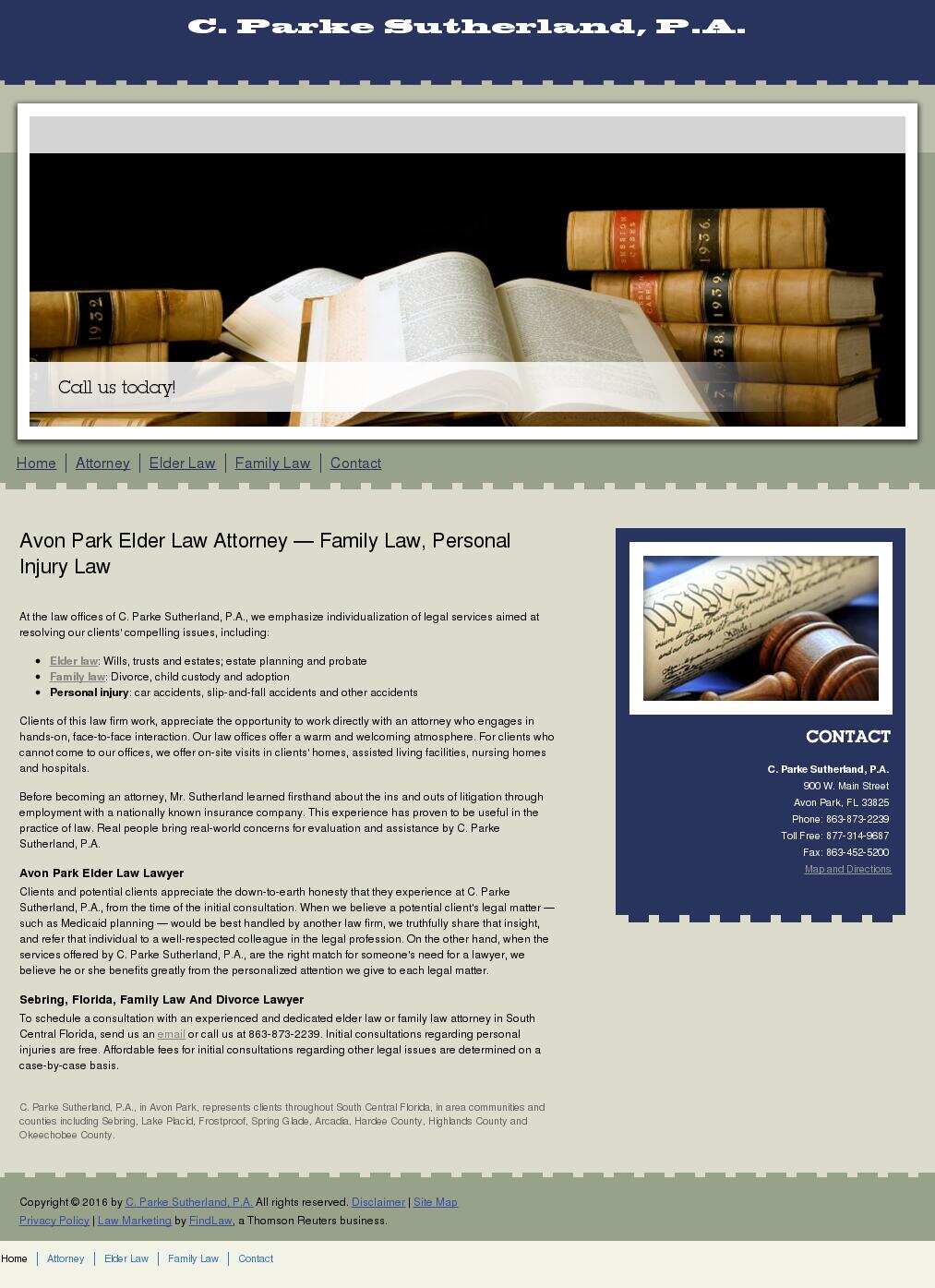 C. Parke Sutherland, P.A. - Avon Park FL Lawyers