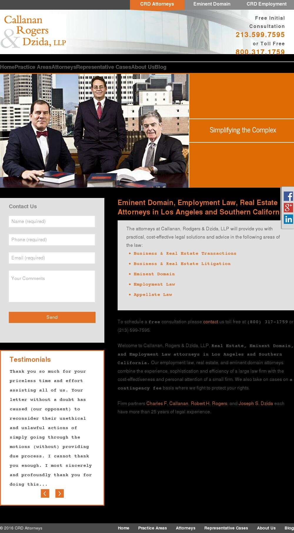 Callanan, Rogers & Dzida, LLP - Los Angeles CA Lawyers