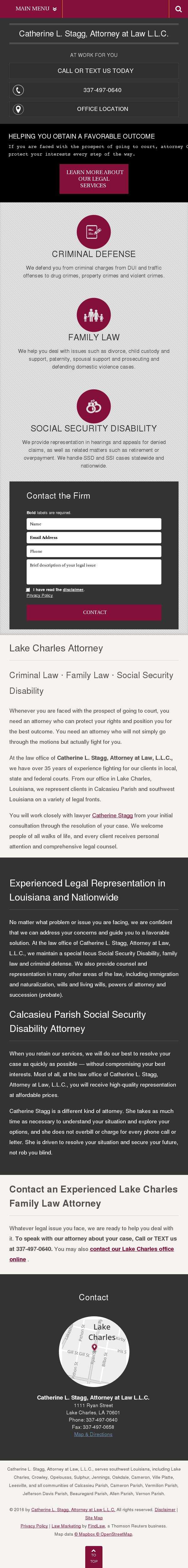 Catherine L. Stagg, L.L.C. Attorney at Law - Lake Charles LA Lawyers