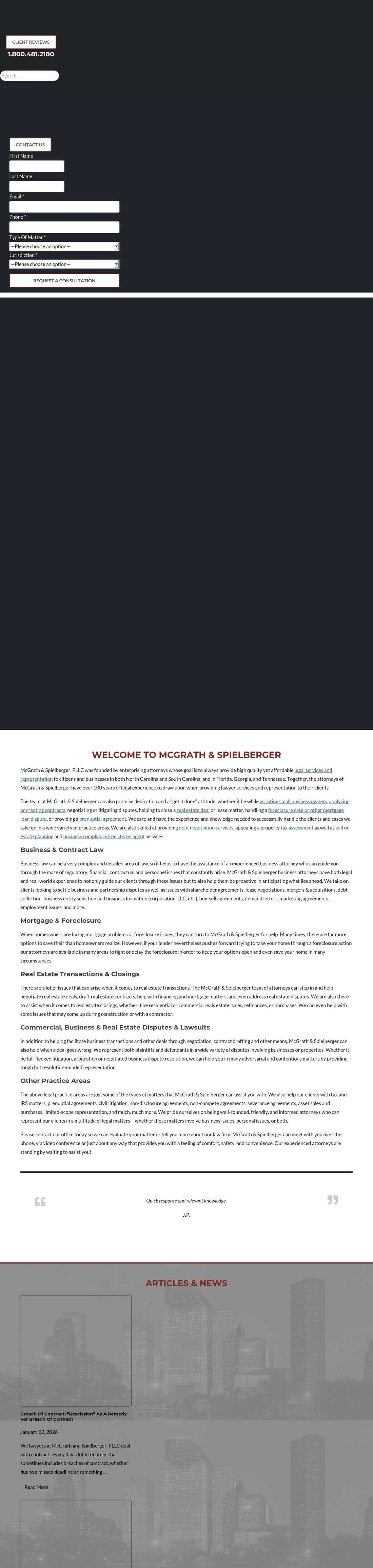 McGrath & Spielberger, PLLC - Charlotte NC Lawyers
