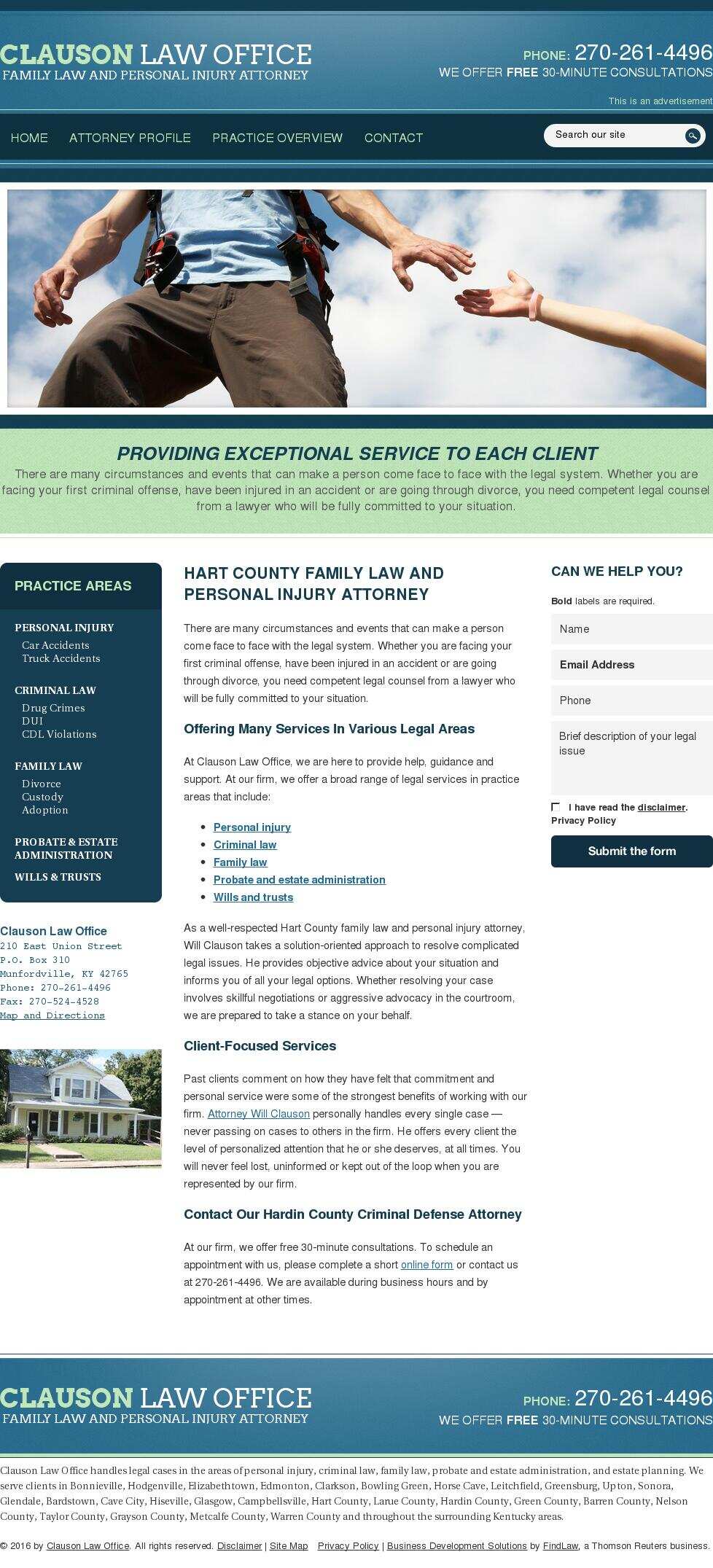 Clauson Law Office - Munfordville KY Lawyers