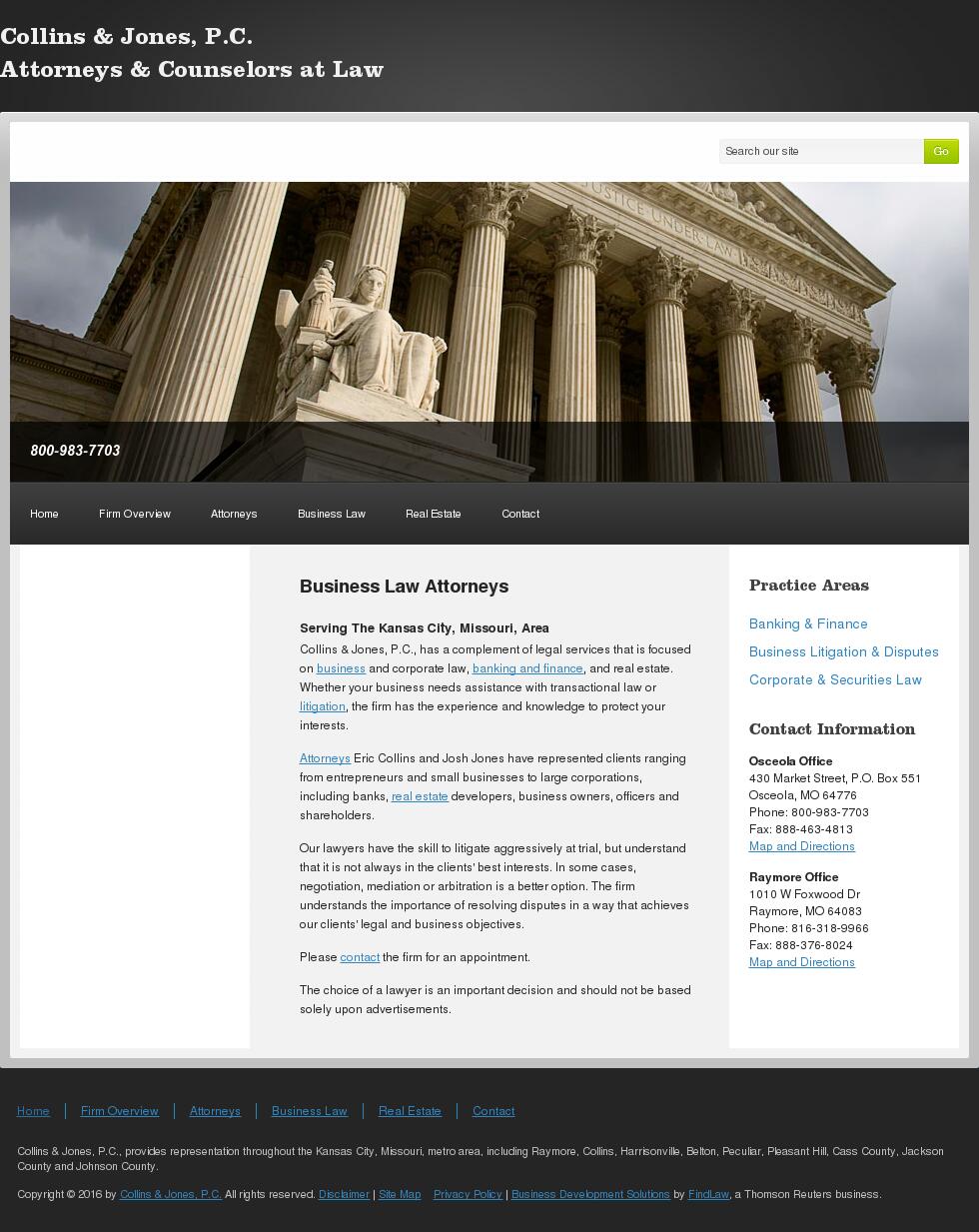 Collins & Jones, P.C. - Raymore MO Lawyers