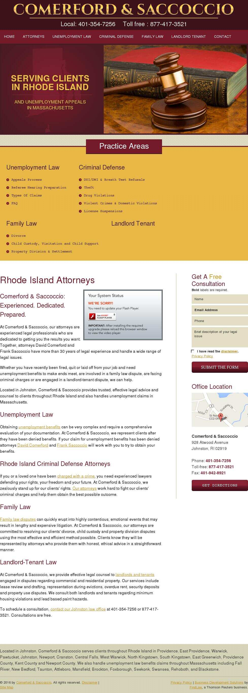 Comerford & Saccoccio - Johnston RI Lawyers
