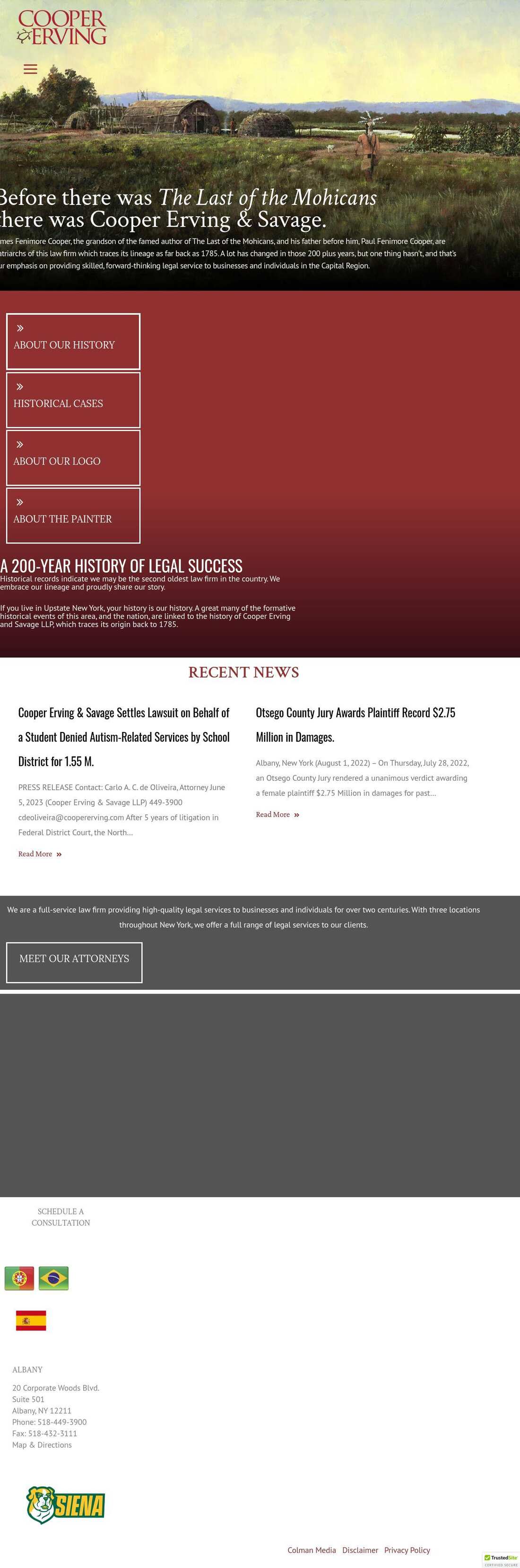 Cooper Erving & Savage LLP - Clifton Park NY Lawyers