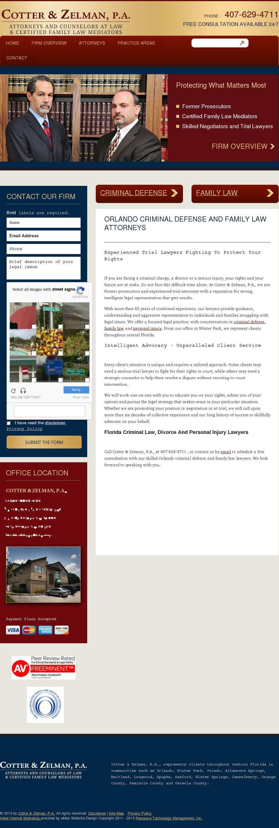 Cotter & Zelman PA - Winter Park FL Lawyers