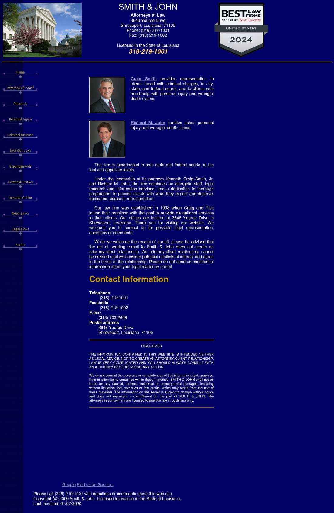 Craig Smith, Attorney at Law - Shreveport LA Lawyers