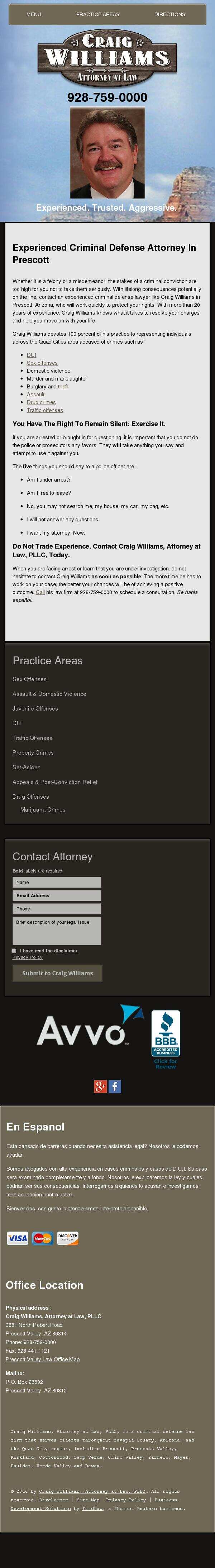 Craig Williams, Attorney at Law, PLLC - Prescott Valley AZ Lawyers