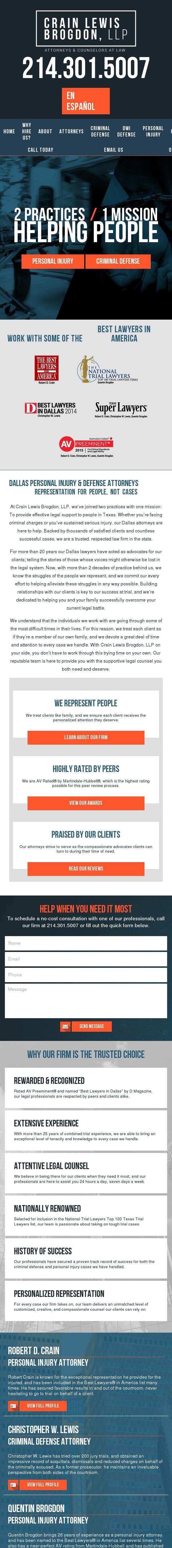 Crain Lewis, LLP - Dallas TX Lawyers