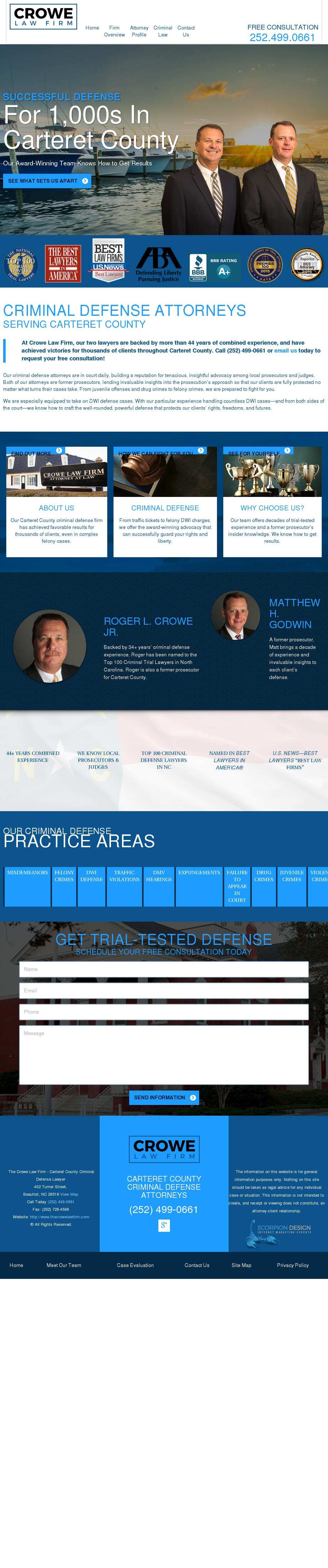 Crowe Law Firm - Beaufort NC Lawyers
