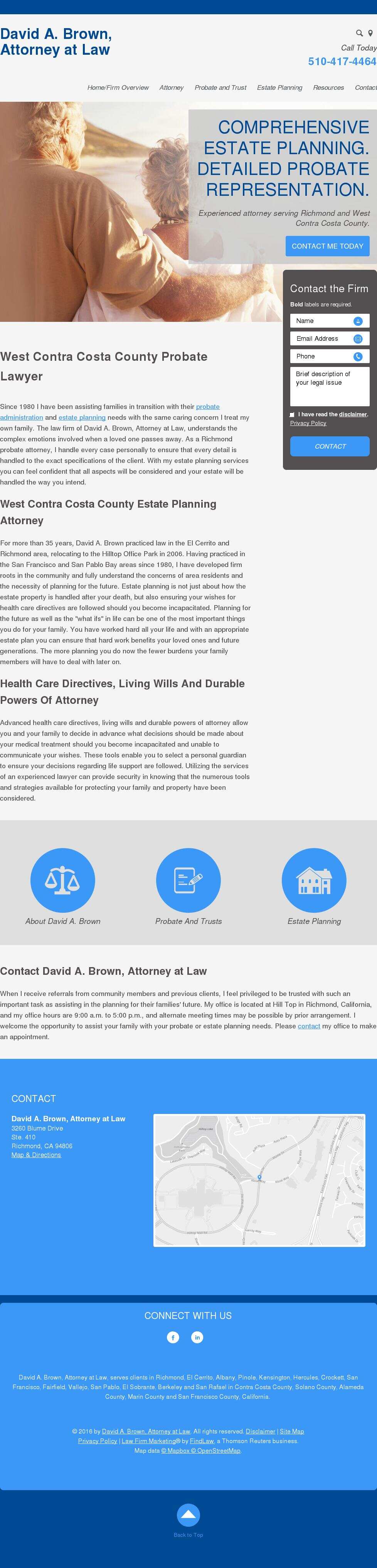 David A. Brown, Attorney at Law - Richmond CA Lawyers