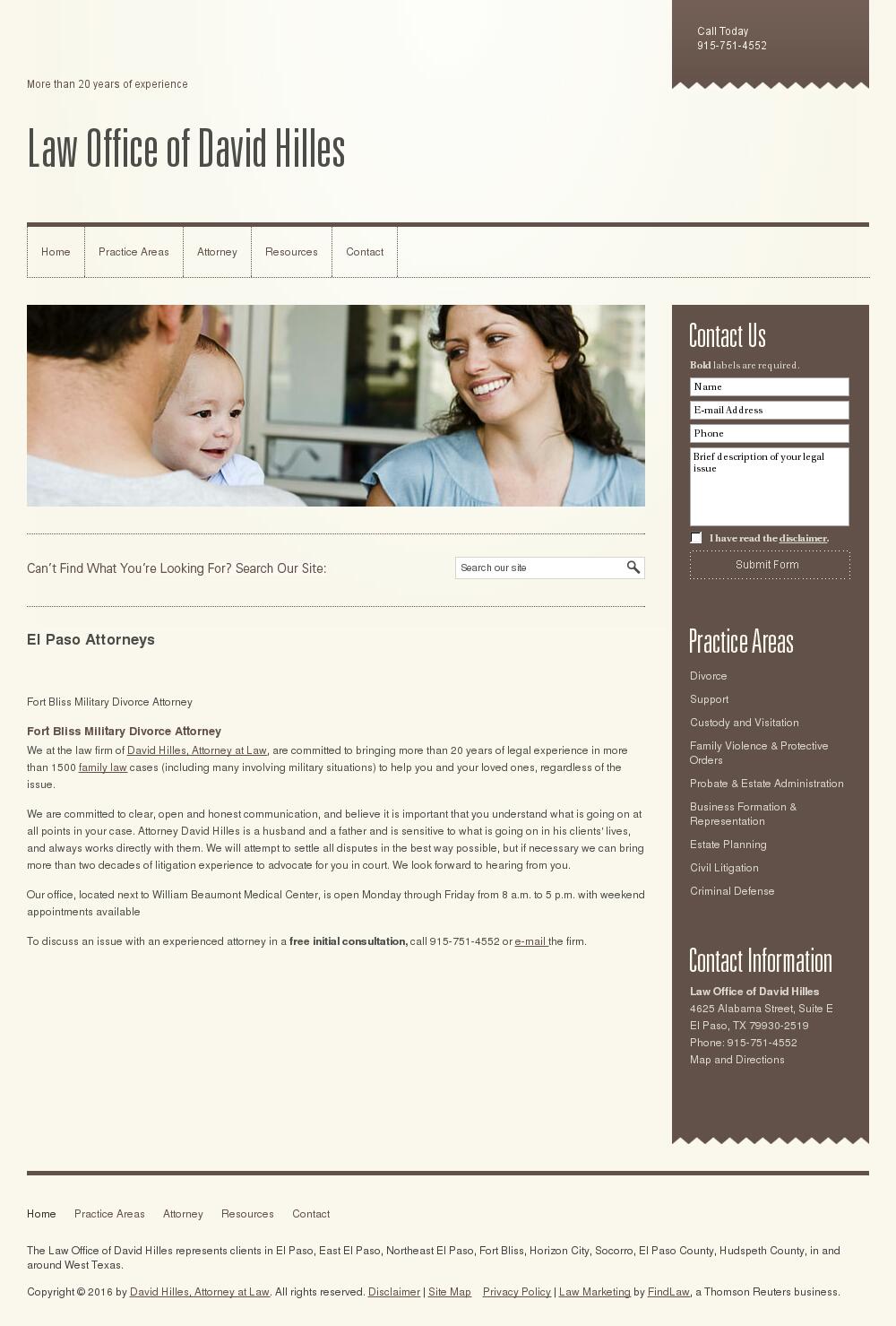 David Hilles Attorney At Law - El Paso TX Lawyers
