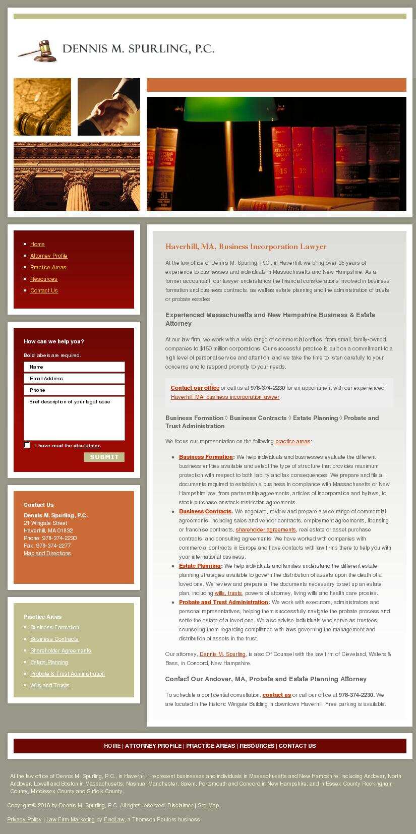 Dennis M. Spurling, P.C. - Haverhill MA Lawyers