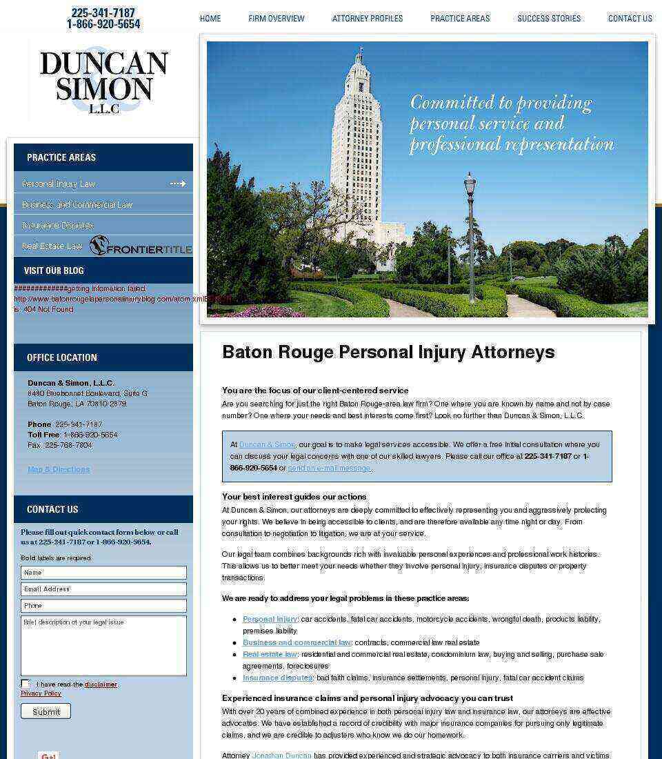 Duncan & Simon, L.L.C. - Baton Rouge LA Lawyers