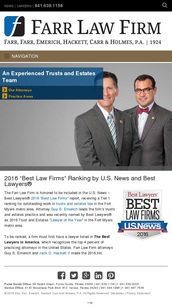 Farr, Farr, Emerich, Hackett and Carr, P.A. - Punta Gorda FL Lawyers