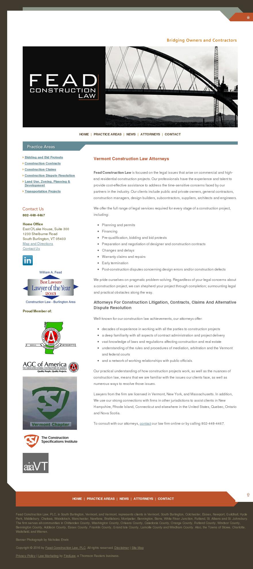 Fead Construction Law, PLC - South Burlington VT Lawyers