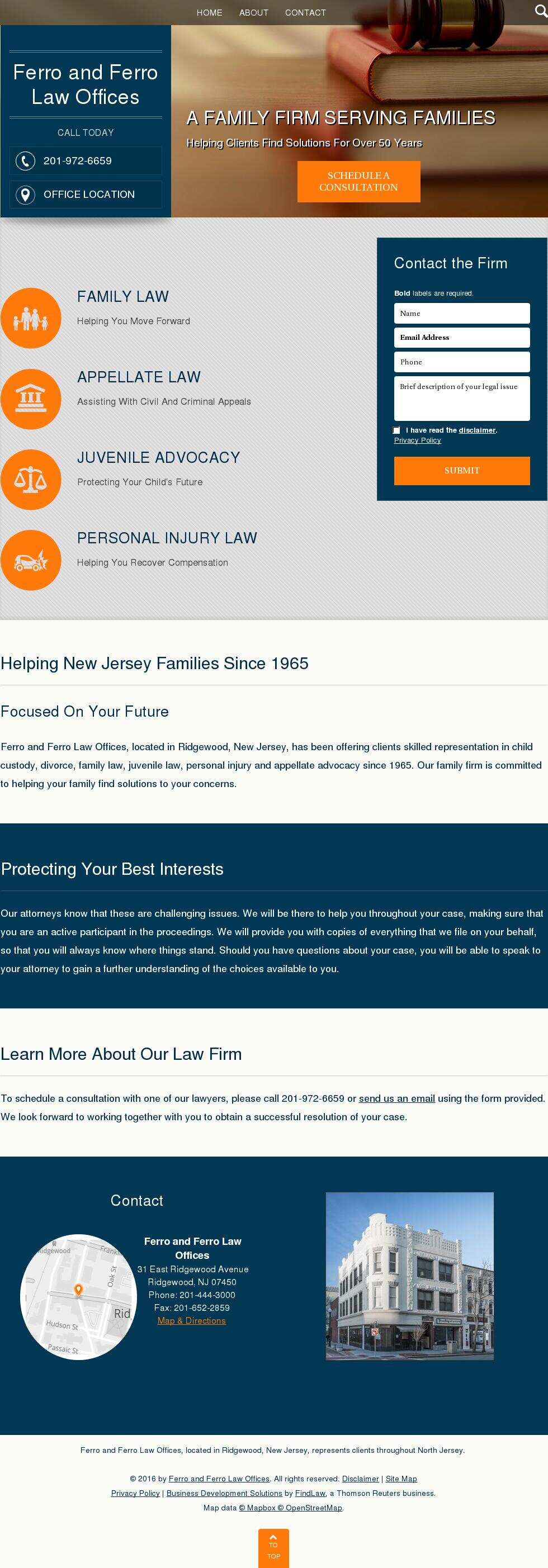 Ferro and Ferro Law Offices - Ridgewood NJ Lawyers