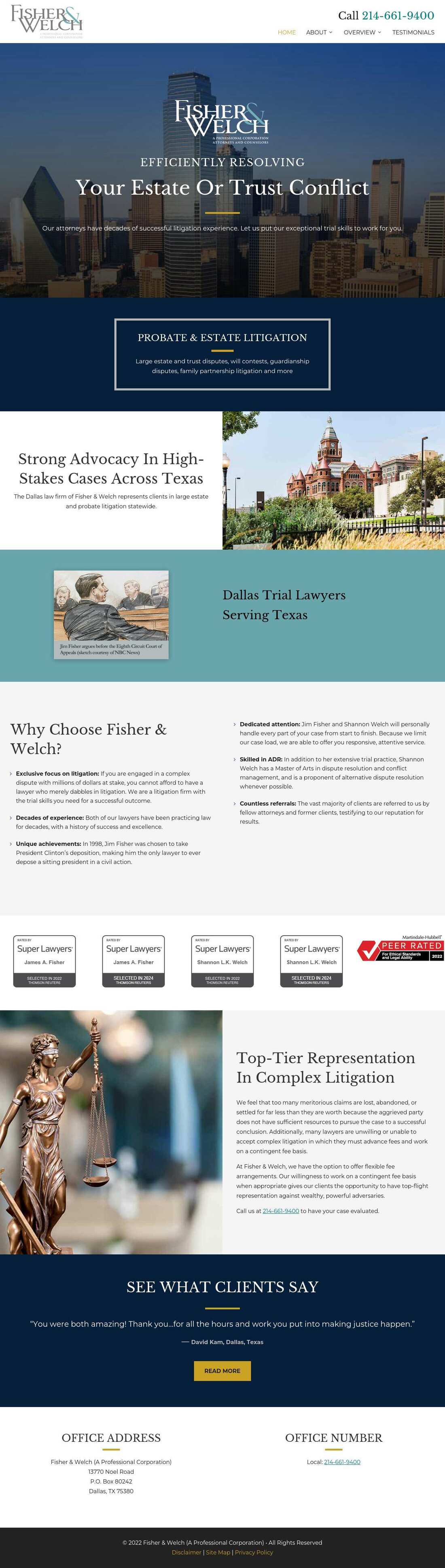 Fisher & Welch (A Professional Corporation) - Dallas TX Lawyers