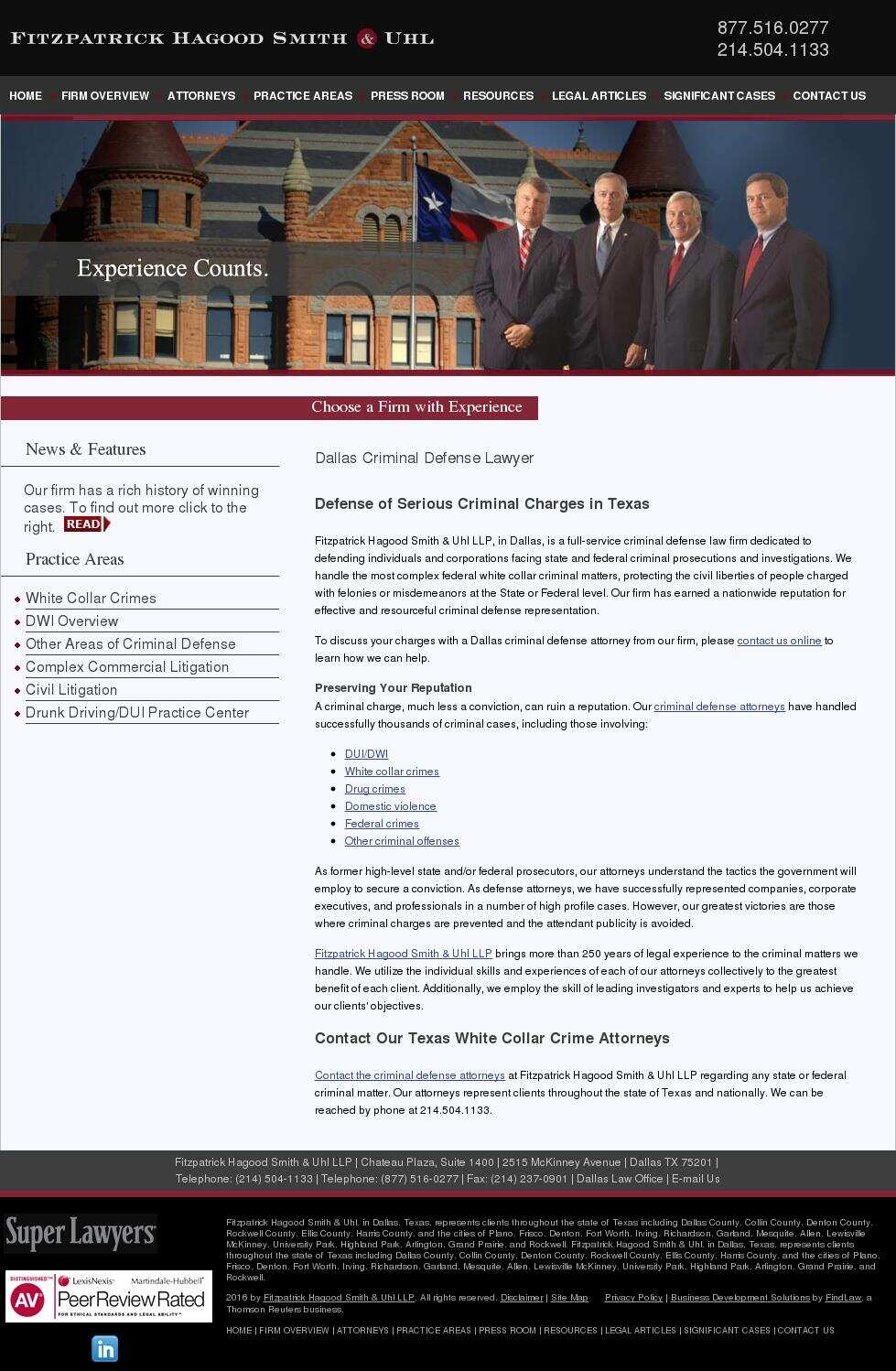 Fitzpatrick Hagood Smith & Uhl LLP - Dallas TX Lawyers