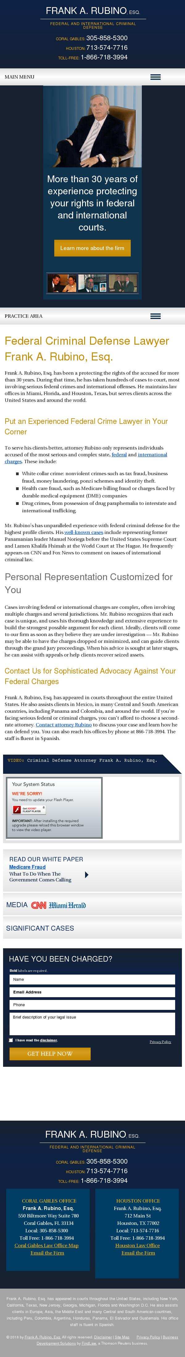 Frank A. Rubino - Houston TX Lawyers